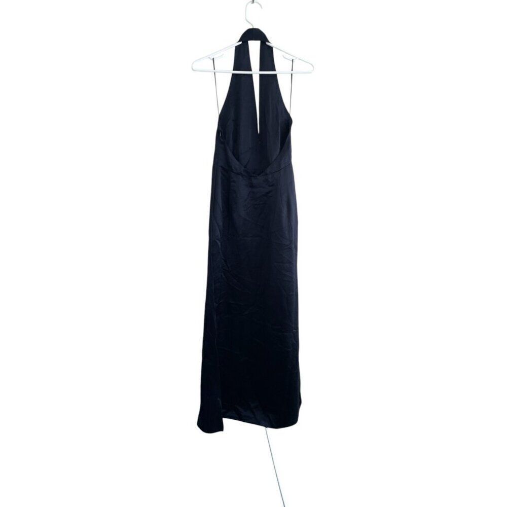 Zara Black Halter Midi Dress - Picture 3 of 9